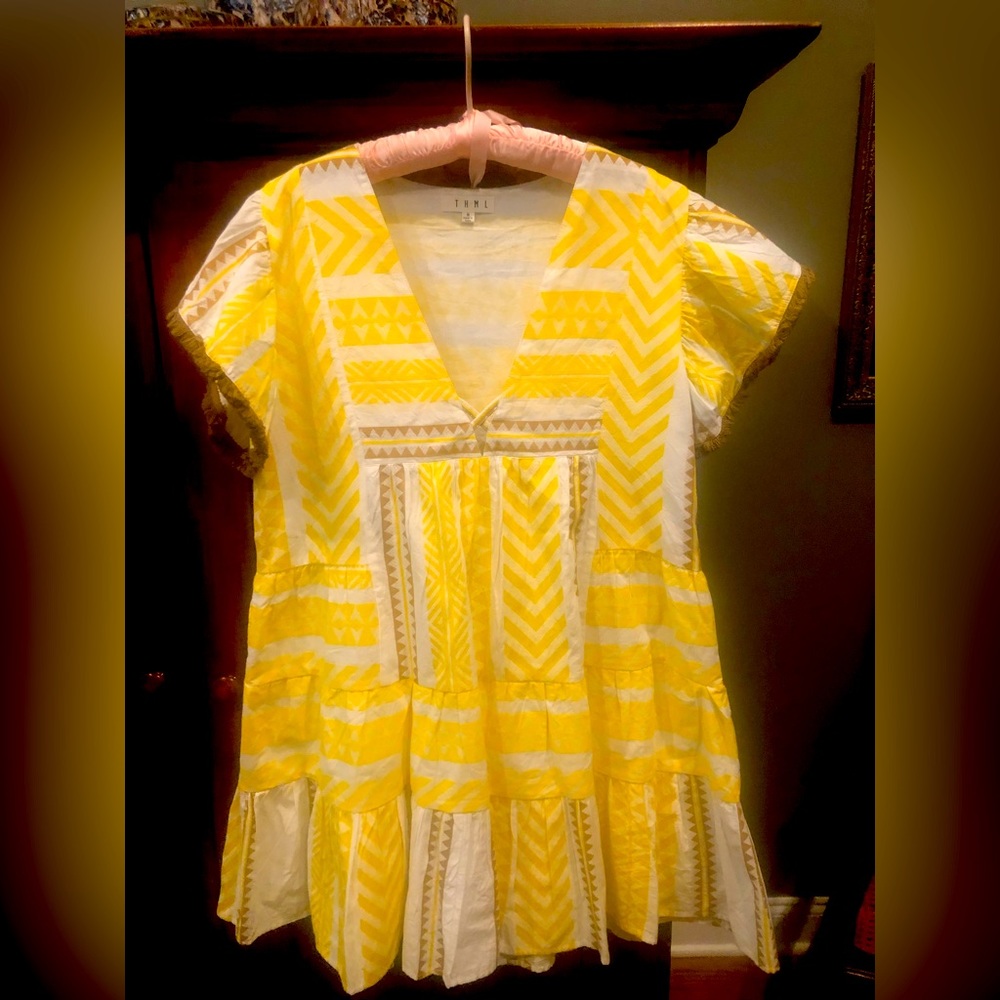 THML fringe detailed dress NWOT